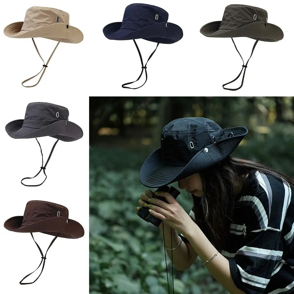 Waterproof Windproof Wide Brim UV Protection Bucket Hat