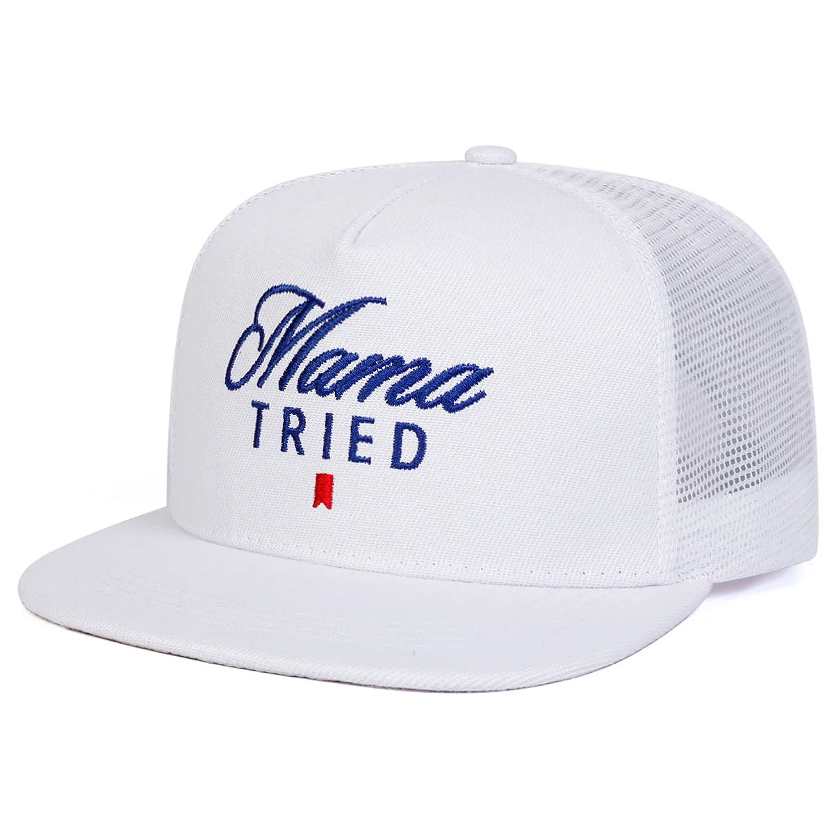 Unisex Mama Tried Embroidered Mesh Snapback Cap