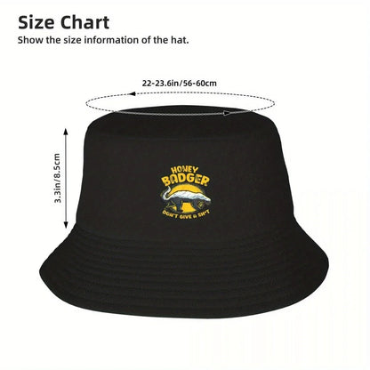 Funny Honey Badger Quote Bucket Hat
