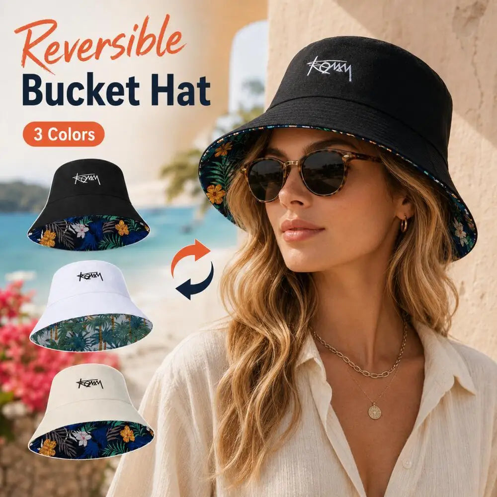 Reversible Bucket Hat Floral