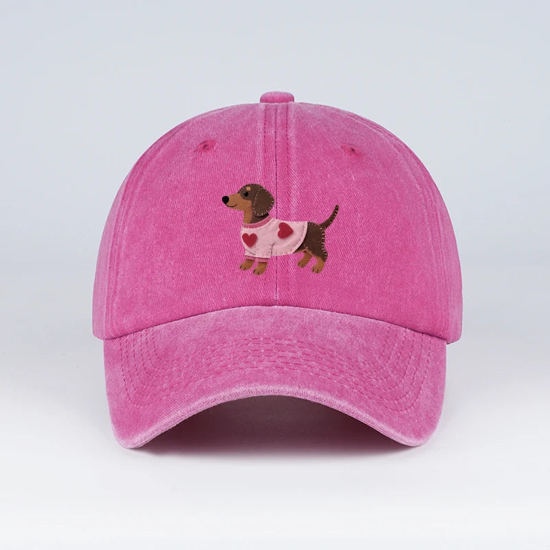 Dachshund Heart Sweater Baseball Cap