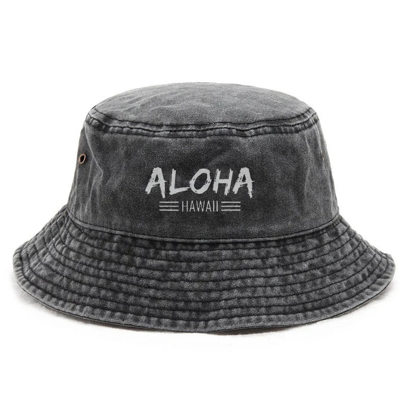 Vacation Cap Hats Spirit Cotton Washed Bucket Hat Vintage