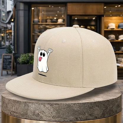 Funny Cartoon Ghost Snapback Cap