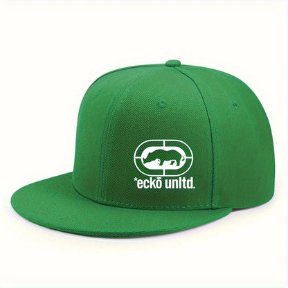 Fun Pattern Unisex Adjustable Flat Brim Snapback Cap