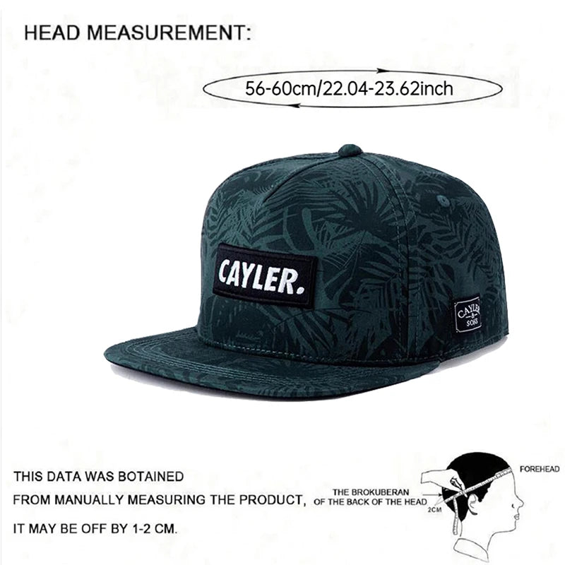 CAYLER Rose Camouflage Skate Snapback Cap