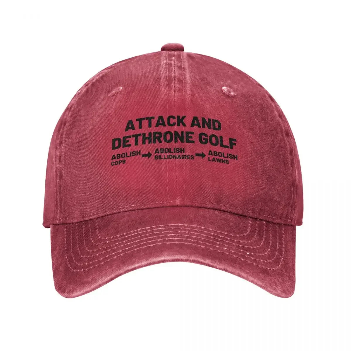 Attack And Dethrone Golf Baseball Cap