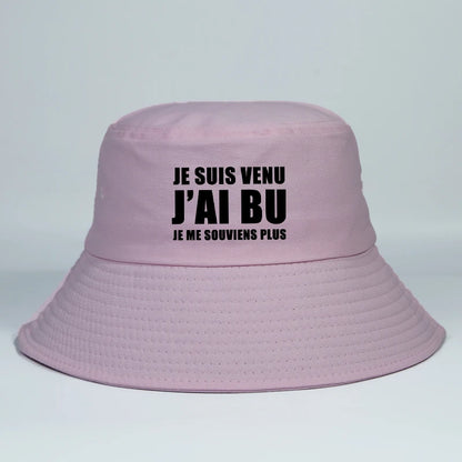 Funny French Festival Cotton Bucket Hat Unisex