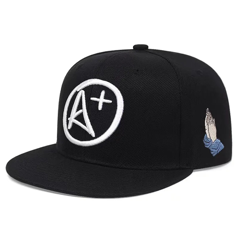 Luxury Flat Top Baseball Cap Adjustable Hip Hop Snapback