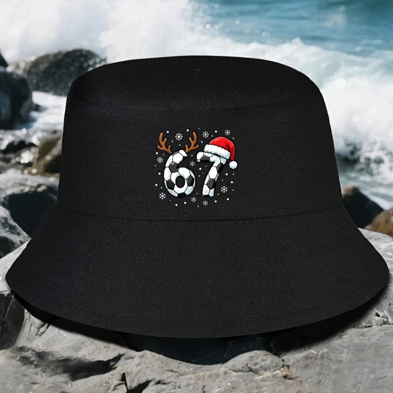 Soccer Christmas Six Seven Generation Meme Bucket Hat