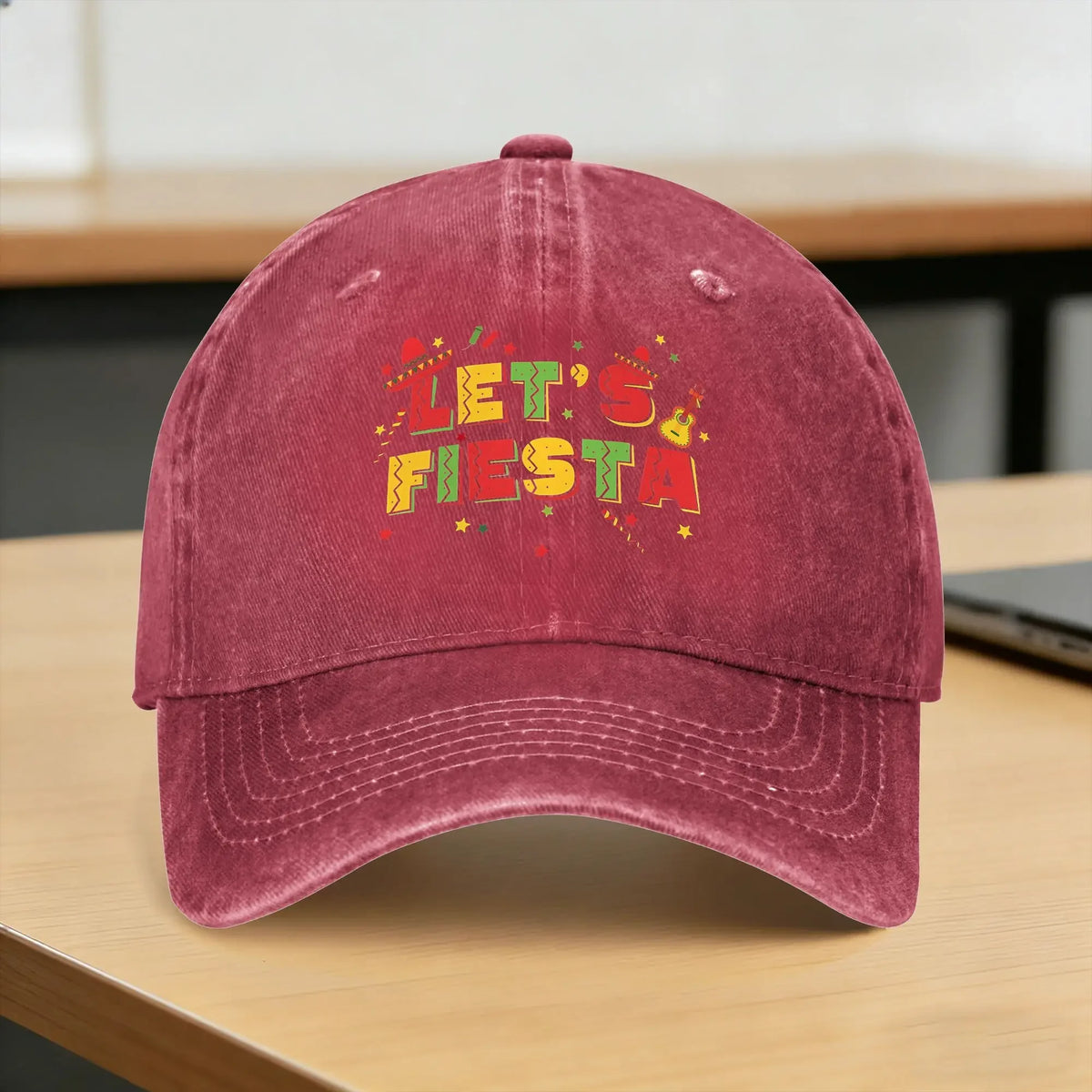 Let's Party Fiesta Summer Print Trucker Baseball Cap
