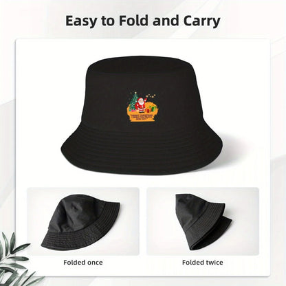 Christmas Holiday Print UV Protection Bucket Hat Design