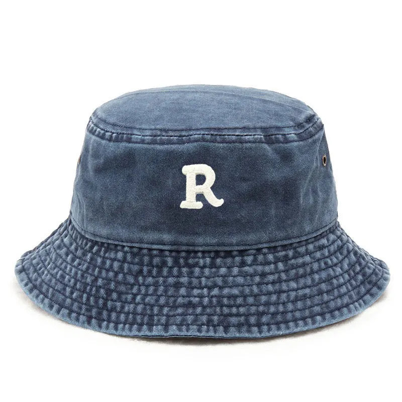 Cotton Bucket Hats For Women Classic R Vintage Washed Fishing Hat