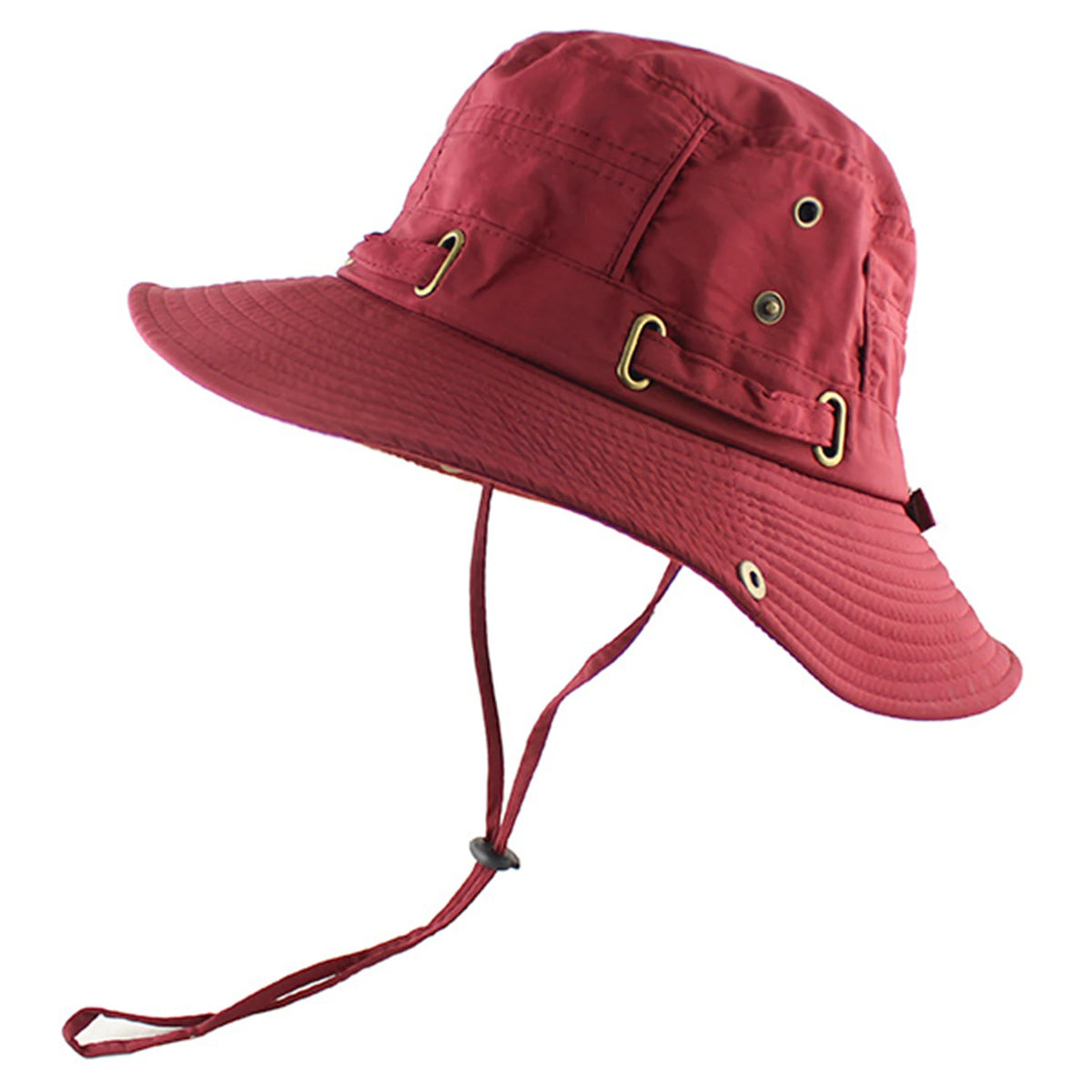 Lightweight Quick-Dry Fishing Bucket Hat With Strap