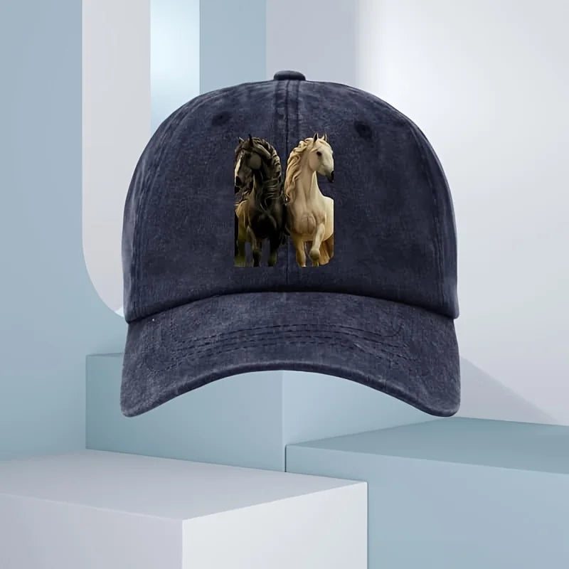 3D Horse Print Fashion Baseball Cap