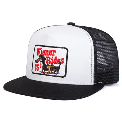 Shittles Embroidered Mesh Hip-Hop Snapback Cap