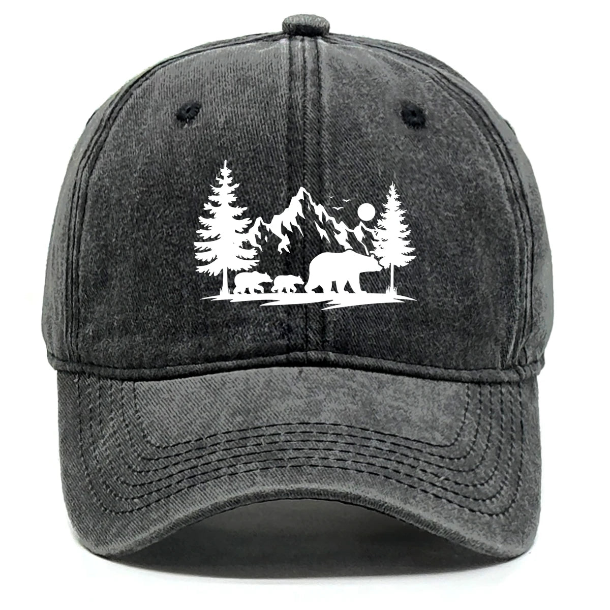 Forest Mountain Vintage Baseball Cap