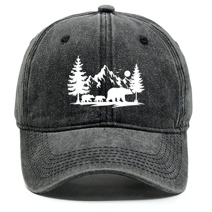 Forest Mountain Vintage Baseball Cap