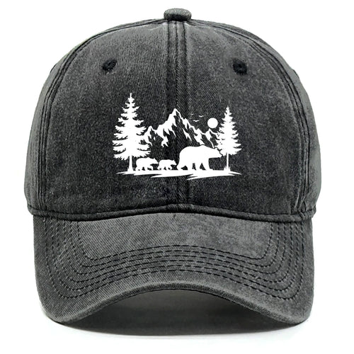 Forest Mountain Vintage Baseball Cap