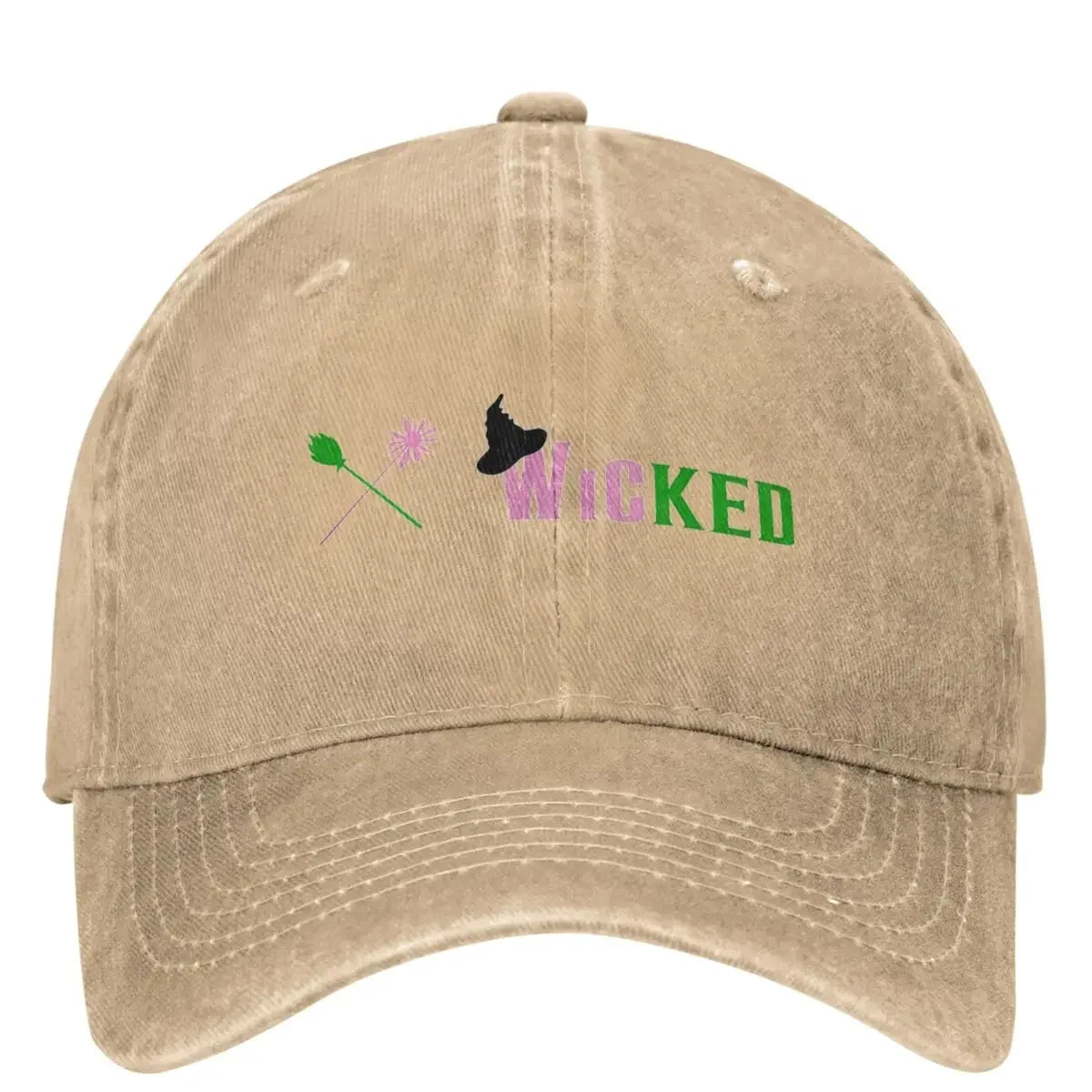 Vintage Frog Cartoon Distressed Denim Baseball Cap