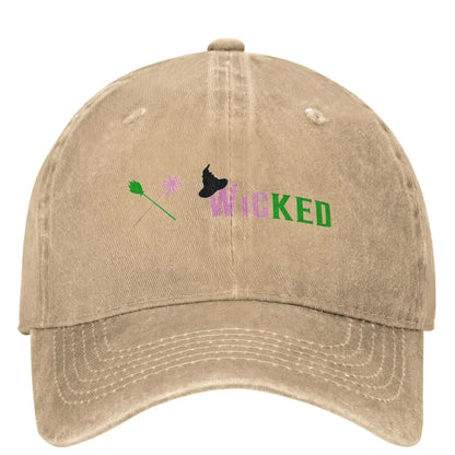 Vintage Frog Cartoon Distressed Denim Baseball Cap