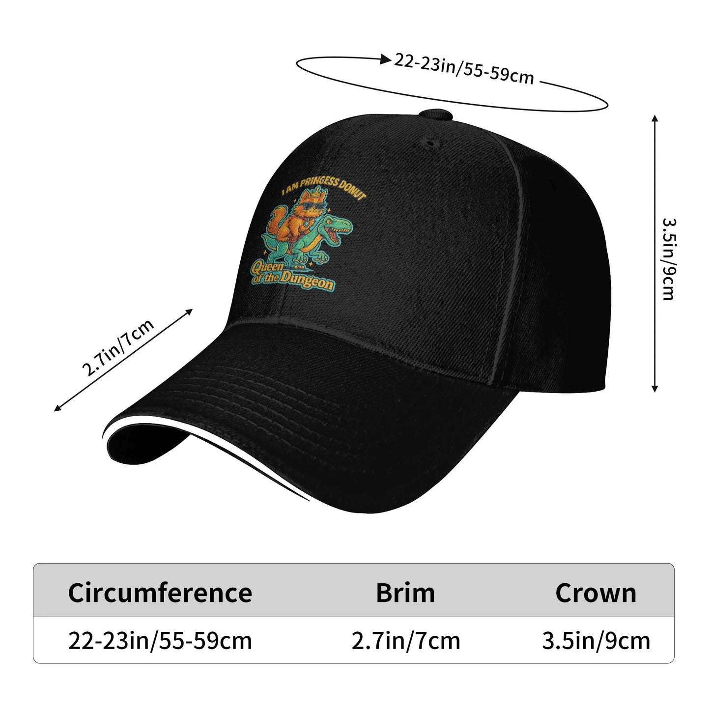Princess Donut Dungeon Crawler Outdoor Trucker Baseball Cap