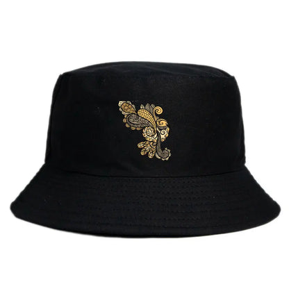 Paisley Print Reversible Bucket Hat