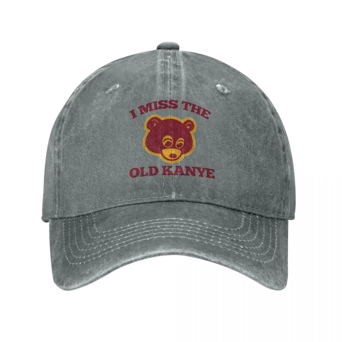 Old Kanye Bear Distressed Baseball Cap