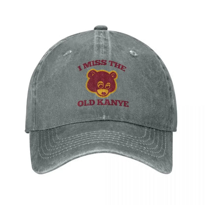 Old Kanye Bear Distressed Baseball Cap