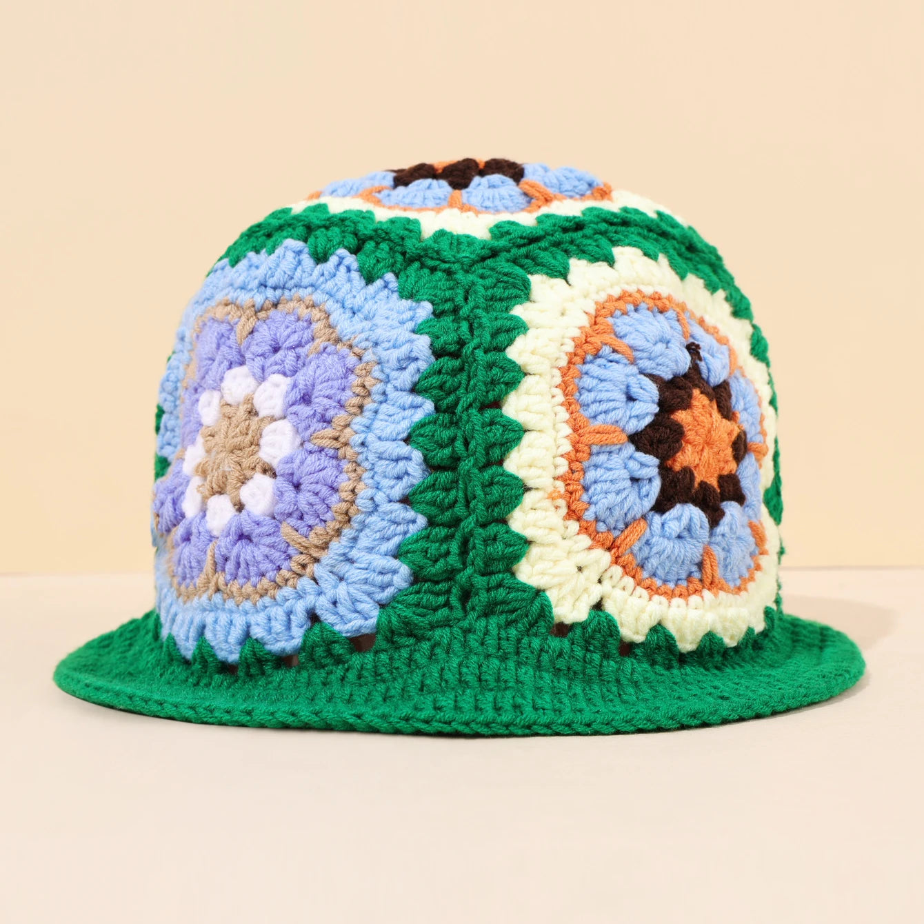 Rainbow Flower Mandala Bucket Hat