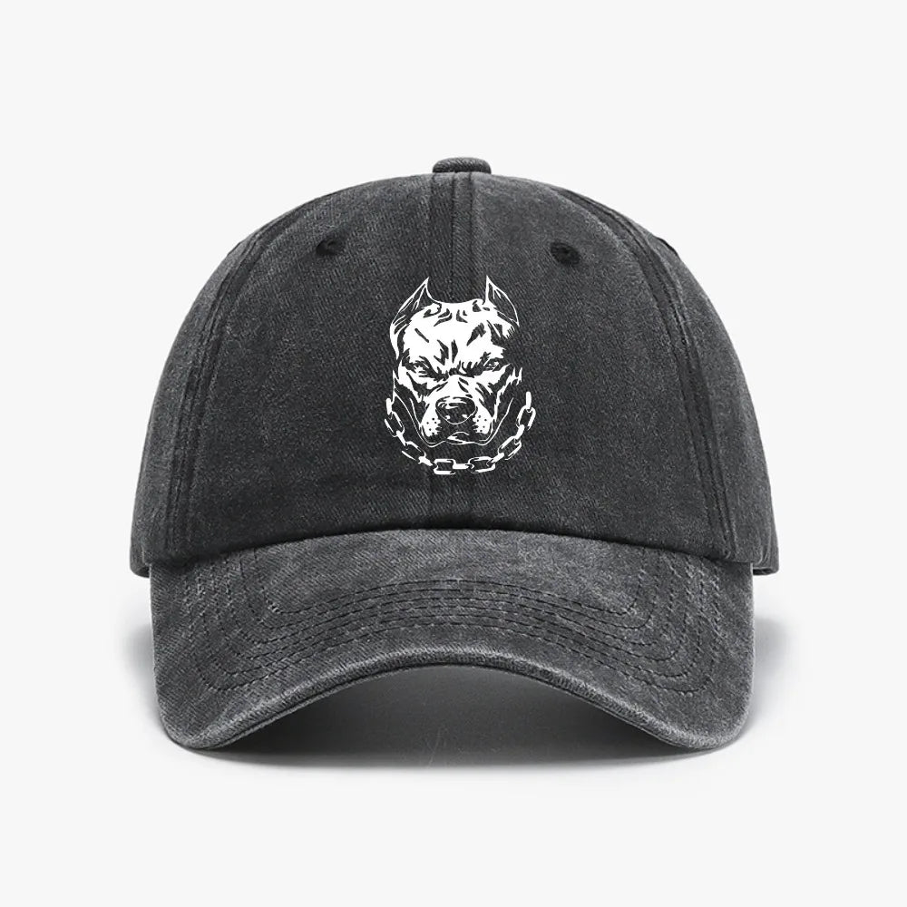 Pitbull Vintage Distressed Denim Baseball Cap