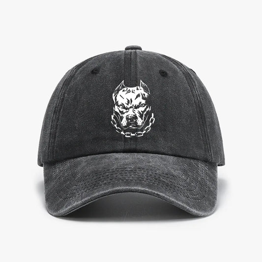 Pitbull Vintage Distressed Denim Baseball Cap