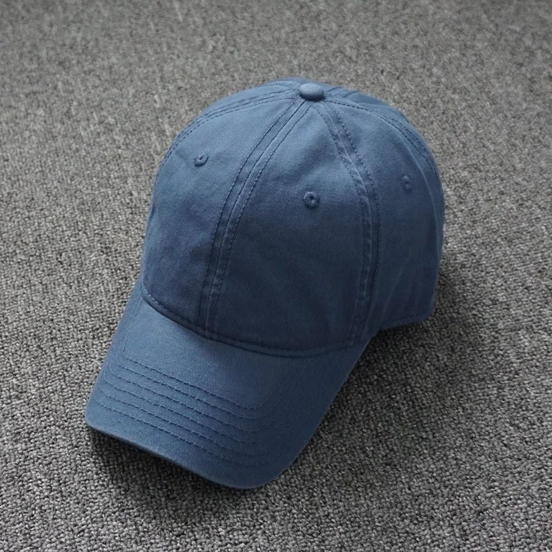 Oversize 100% Cotton Baseball Cap Large Snapback Hat For Big Heads Men Women Blank Sun Cap Adjustable Plain Dad Golf Cap Size 55-65cm