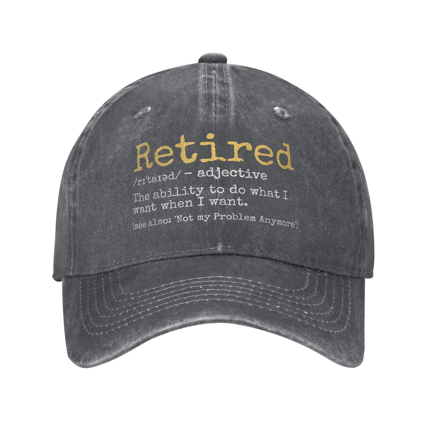Funny Retired Definition Baseball Cap