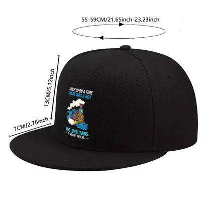 New Steam Train Pattern Unisex All Match Cap