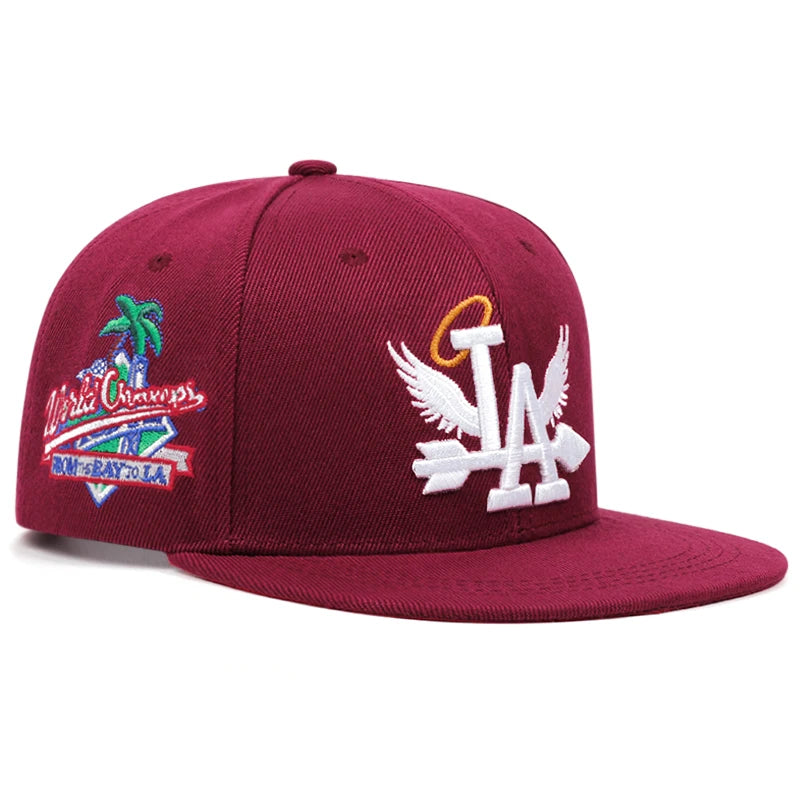 LA Wings Embroidered Mesh Snapback Cap