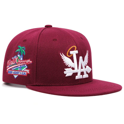 LA Wings Embroidered Mesh Snapback Cap