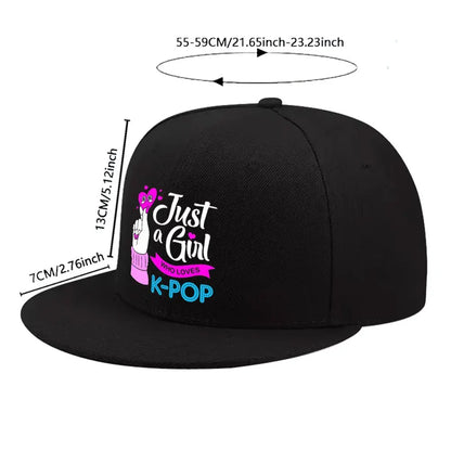 K Pop Finger Heart Snapback Cap