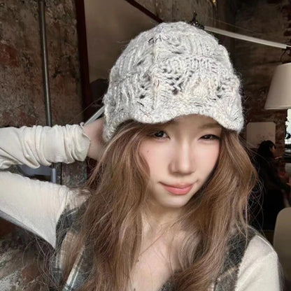 Women Handmade Crochet Wide Brim Fisherman Hat