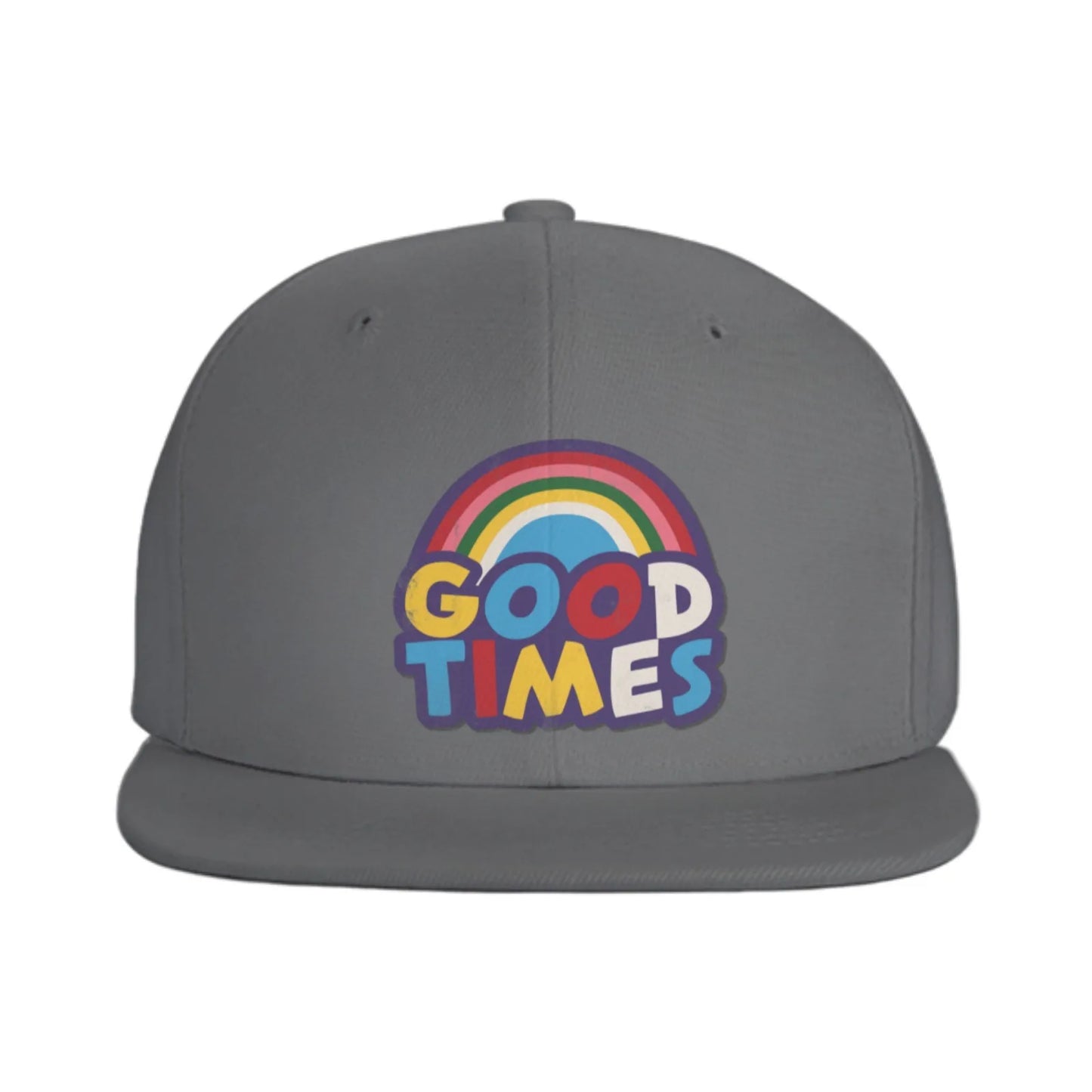 Good Times Rainbow Graphic Snapback Cap Hat