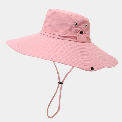 12cm Wide Brim Water-Resistant Quick-Dry Bucket Hat