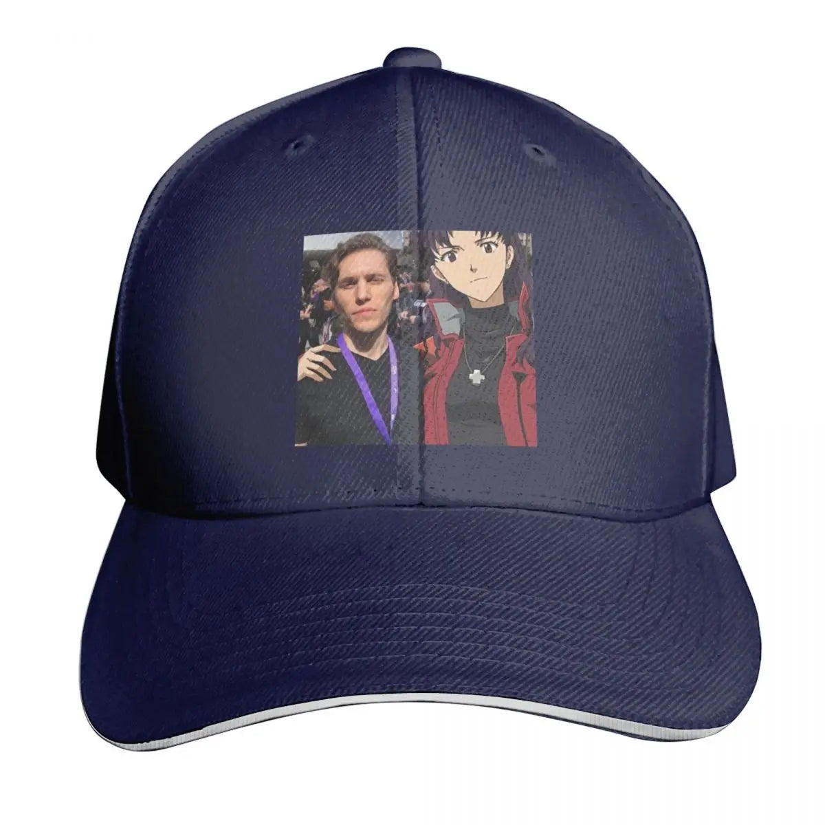 Jerma And Misato Embroidered Vintage Baseball Cap