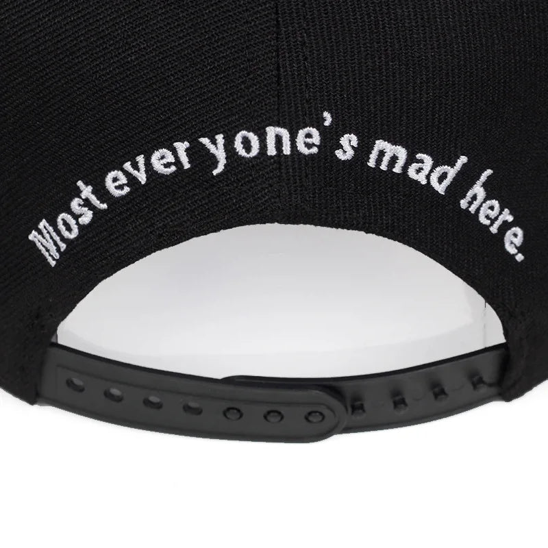 Cartoon Cat Embroidered Hip Hop Snapback Cap