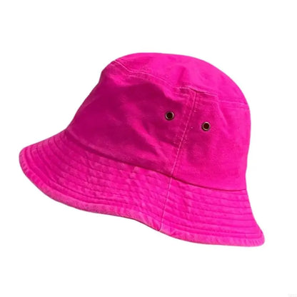 Eyelet Detail Travel Fisherman Bucket Hat