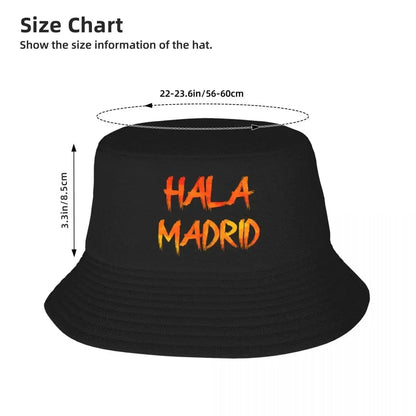 New Custom Hala Letter Print Beach Bucket Hat Women Men Unisex Summer Fisherman Cap