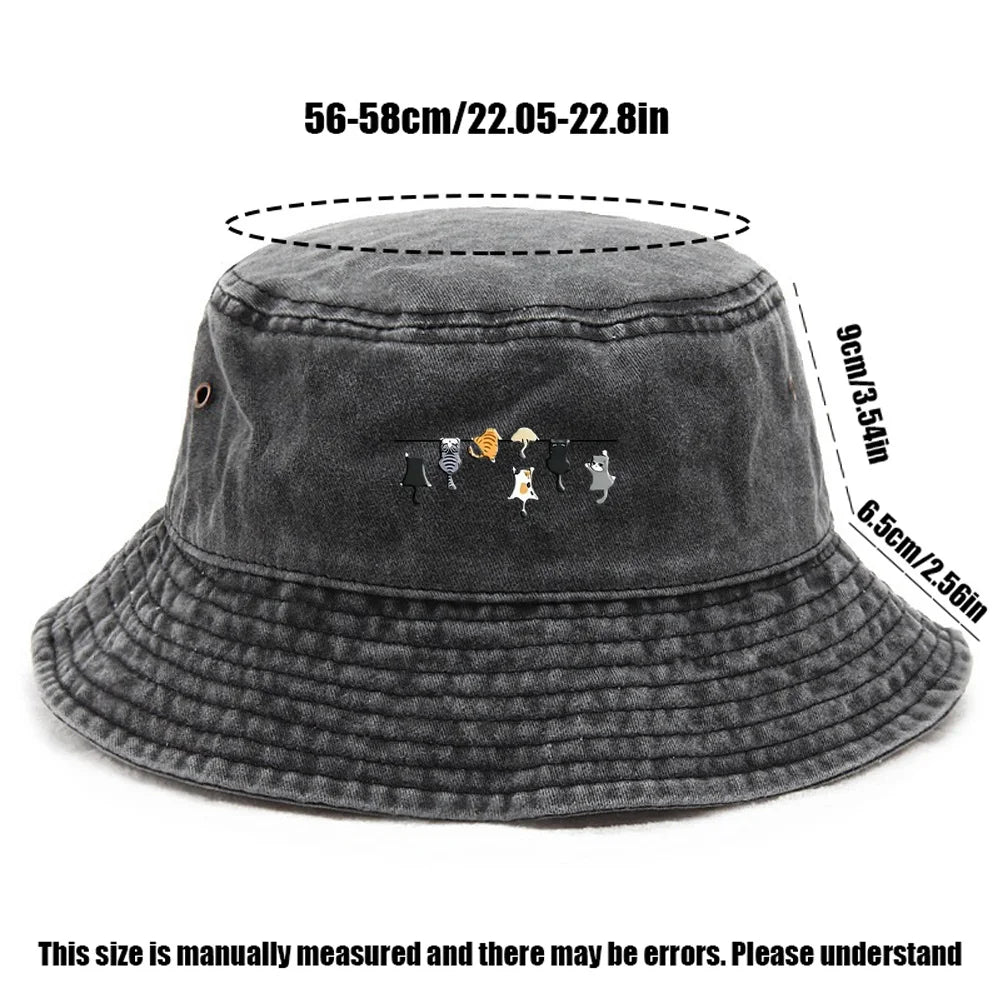 Fashionable Foldable Bucket Hat Outdoor Holiday Cap