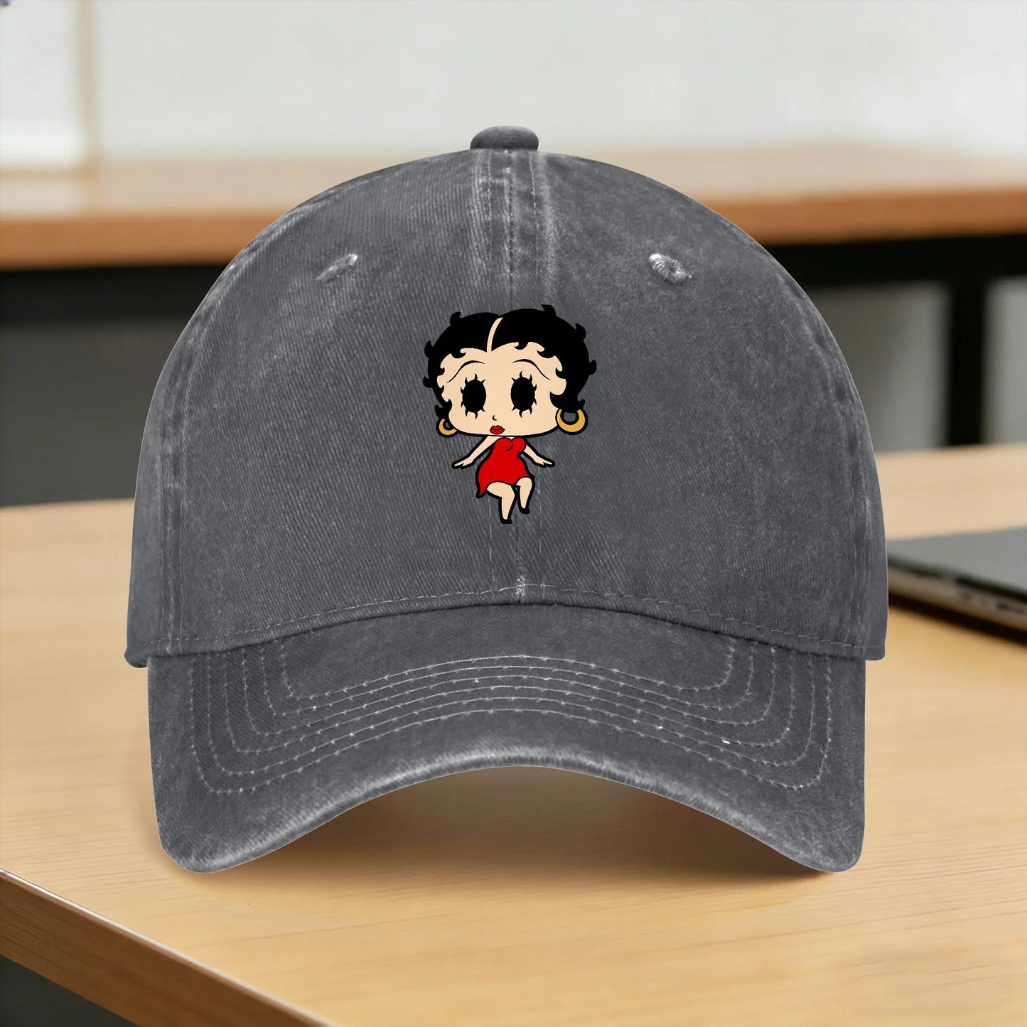 Vintage Betty Boop Washed Baseball Cap