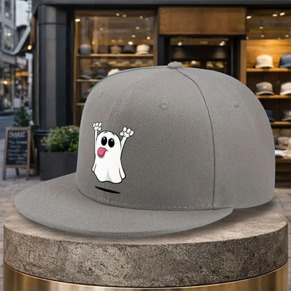 Funny Cartoon Ghost Snapback Cap