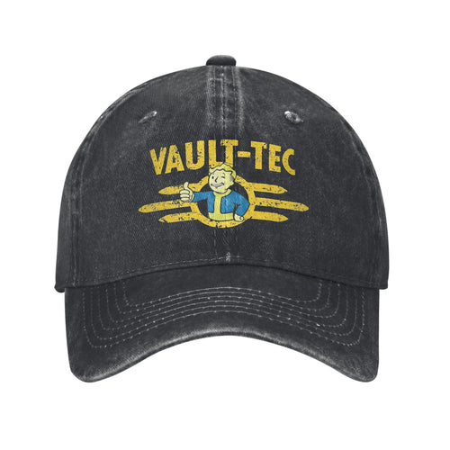 Vaults-Tec Distressed Denim Baseball Cap