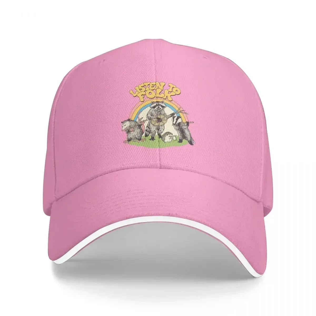 Listen To Folk Casual Polychromatic Adjustable Baseball Cap