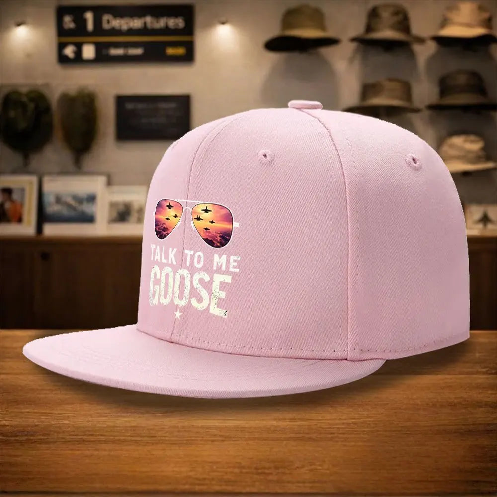 Talk To Me Goose Aviator Snapback Cap
